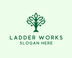 Natural Tree Plant logo design