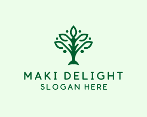 Natural Tree Plant logo design