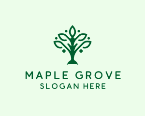 Natural Tree Plant logo design