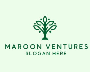 Natural Tree Plant logo design