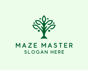 Natural Tree Plant logo design