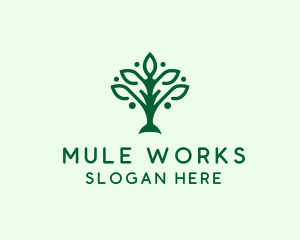 Natural Tree Plant logo design