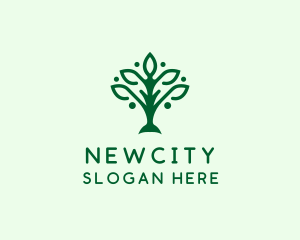 Natural Tree Plant logo design