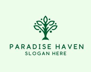 Natural Tree Plant logo design