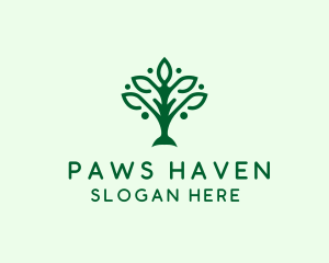 Natural Tree Plant logo design