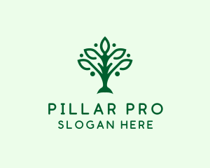 Natural Tree Plant logo design