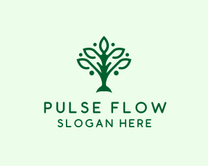 Natural Tree Plant logo design