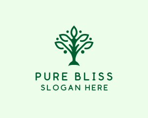 Natural Tree Plant logo design