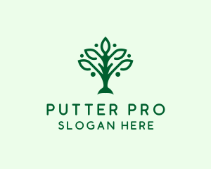 Natural Tree Plant logo design