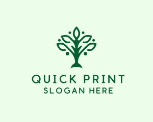 Natural Tree Plant logo design