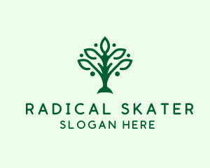 Natural Tree Plant logo design