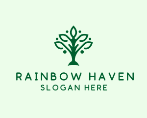 Natural Tree Plant logo design