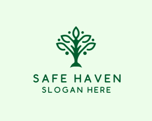 Natural Tree Plant logo design