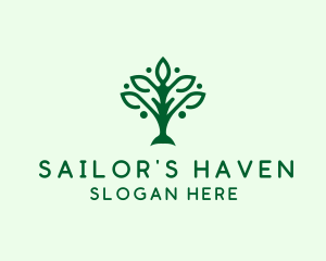 Natural Tree Plant logo design