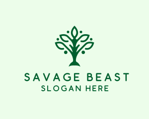 Natural Tree Plant logo design