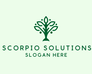 Natural Tree Plant logo design