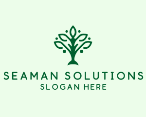 Natural Tree Plant logo design