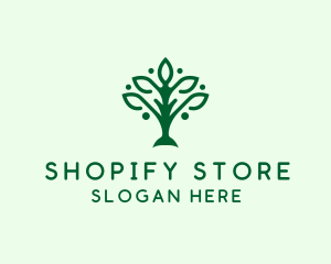 Natural Tree Plant logo design