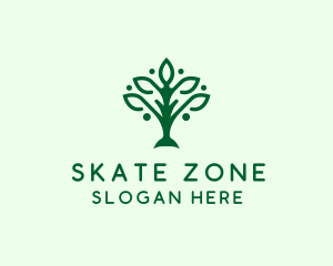 Natural Tree Plant logo design