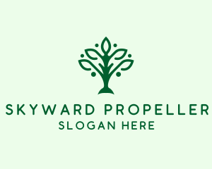 Natural Tree Plant logo design