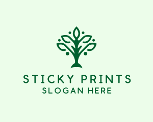 Natural Tree Plant logo design