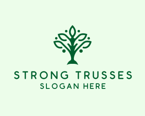 Natural Tree Plant logo design