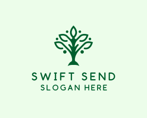 Natural Tree Plant logo design