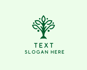 Natural Tree Plant logo design