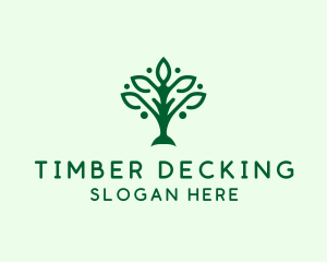 Natural Tree Plant logo design