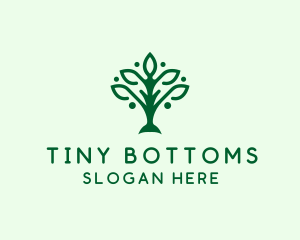 Natural Tree Plant logo design