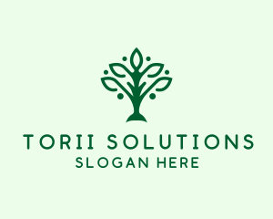 Natural Tree Plant logo design