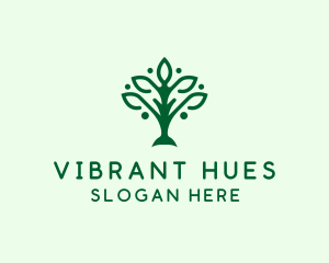 Natural Tree Plant logo design