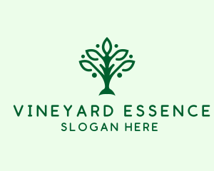 Natural Tree Plant logo design