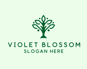 Natural Tree Plant logo design