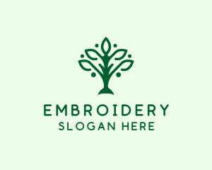 Natural Tree Plant logo design