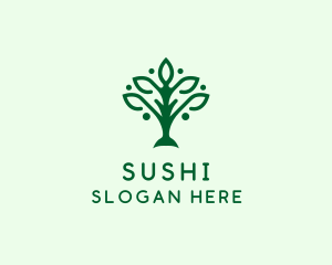 Natural Tree Plant logo design