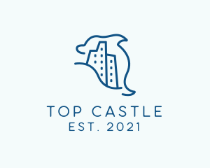 Dolphin Beach Castle logo design