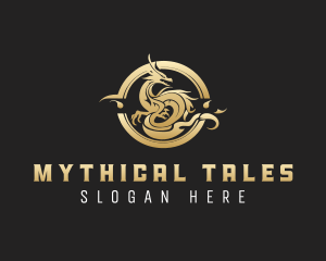 Mythology Dragon Clan logo design