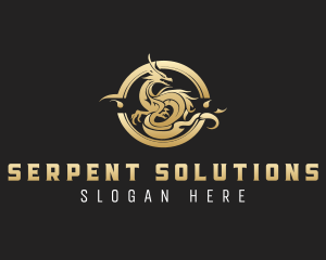 Mythology Dragon Clan logo design