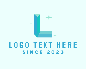 Treasure - Shiny Gem Letter L logo design