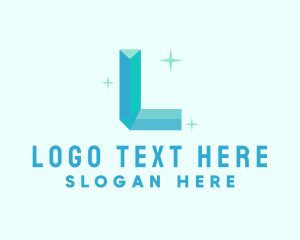 Shiny Gem Letter L Logo