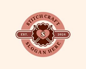 Stitch - Embroidery Sew Needle logo design