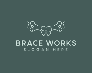 Teeth Braces Dentistry logo design