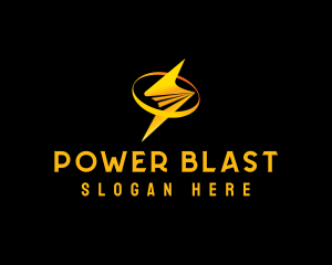 Lightning Bolt Power logo design