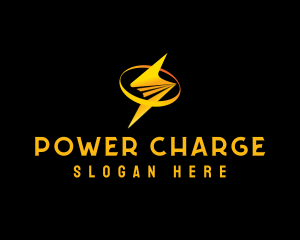 Lightning Bolt Power logo design