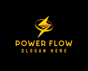 Lightning Bolt Power logo design