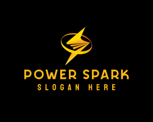 Lightning Bolt Power logo design