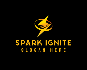 Lightning Bolt Power logo design