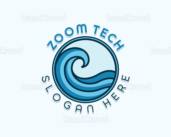 Ocean Beach Wave Logo