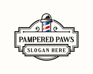 Grooming - Barber Pole Grooming logo design